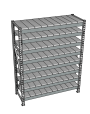 Стеллаж грузовой СГР 3000x2100x600 8 полок (металл)
