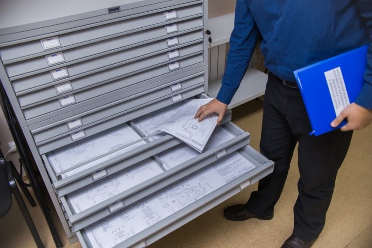 Картотека ПРАКТИК формат А0 для чертежей 15 ящиков Картотека ПРАКТИК формат А0 для чертежей 15 ящиков