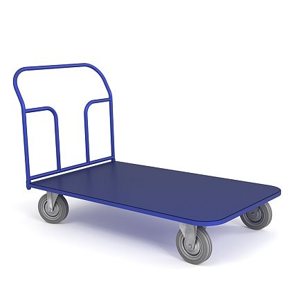 Тележка платформенная ТП 6 (г/п 550 кг, 1200x800 мм, колеса серая резина 200 мм) купить в Уфе Тележка платформенная ТП 6 (г/п 550 кг, 1200x800 мм, колеса серая резина 200 мм) купить в Уфе