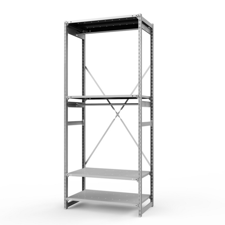 Стеллаж металлический ТСУ Универсал, 2500х1060х600 мм.Штанги: 2шт. Полки: металл перф. 4 шт. купить в Уфе Стеллаж металлический ТСУ Универсал, 2500х1060х600 мм.Штанги: 2шт. Полки: металл перф. 4 шт. купить в Уфе