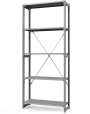 Стеллаж ТСУ 2000x1200x300 5 полок (150 кг, металл) Стеллаж ТСУ 2000x1200x300 5 полок (150 кг, металл)