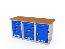 Верстак трехтумбовый WOKER PRO 3542.1800 Верстак трехтумбовый WOKER PRO 3542.1800