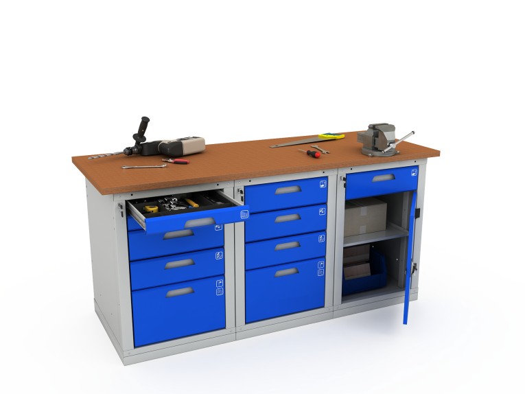 Верстак трехтумбовый WOKER PRO 3542.1800 купить в Уфе