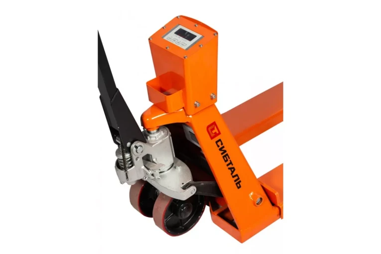 Гидравлическая тележка (рокла) ACR-ES c весами, 2,5 т, Вилы: 1150 Х 550, СибТаль, полиуретановые колеса купить в Уфе