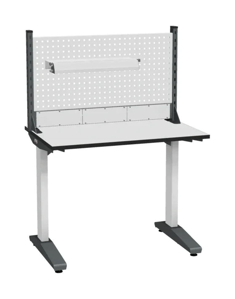 Стол монтажный ДиКом СР-100-01, ESD Thermopal, нерегулируемый, экран Э1, со светильником купить в Уфе