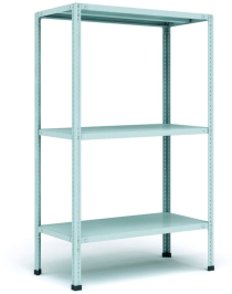 Стеллаж металлический Титан МС-500 1000х1000х300 3 полки Стеллаж металлический Титан МС-500 1000х1000х300 3 полки