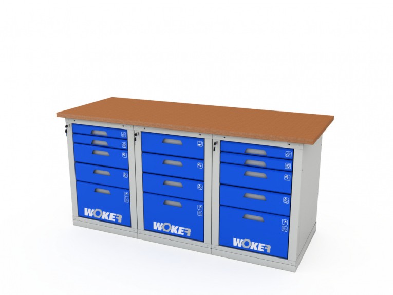 Верстак трехтумбовый WOKER PRO 3545.1800 купить в Уфе